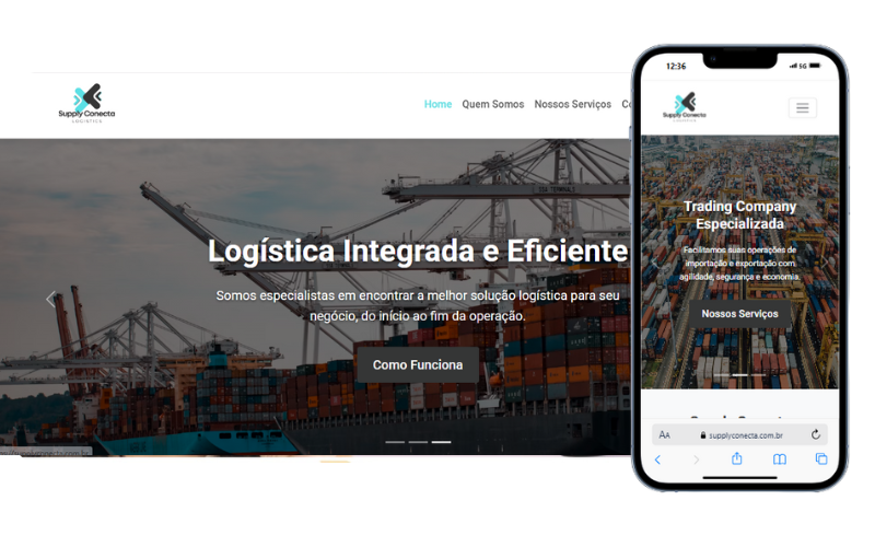 Supply Conecta - Site para Empresa de Logística